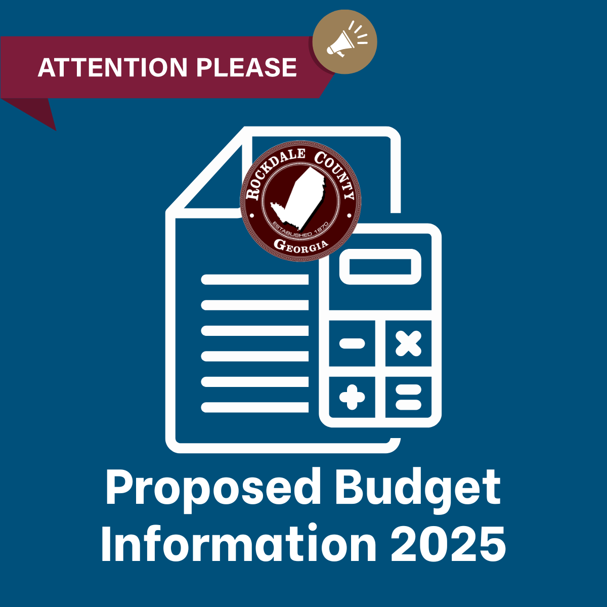 Proposed Budget Information 2025